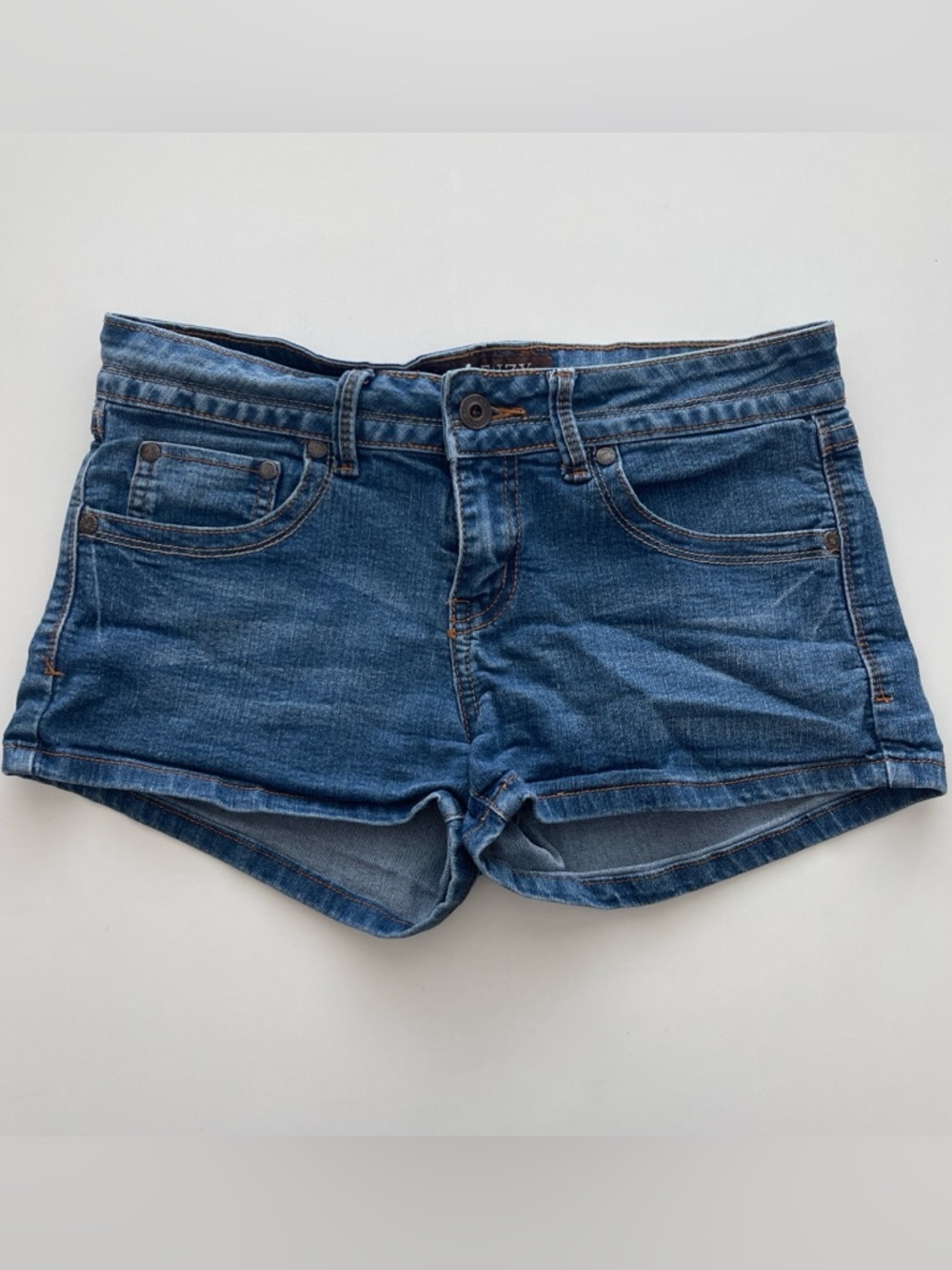Y2K Frenzy Jeans low-rise mini denim shorts